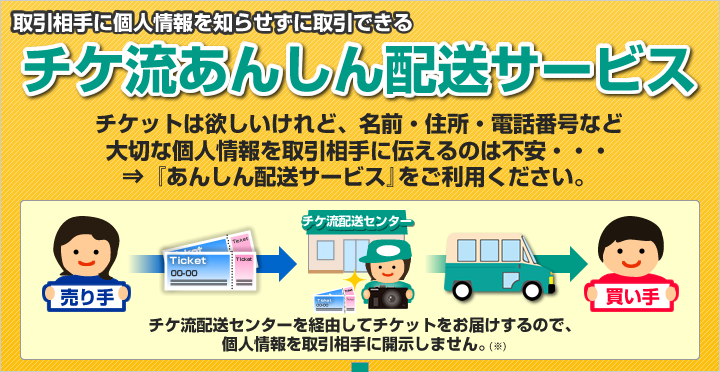 チケ流あんしん配送サービス
